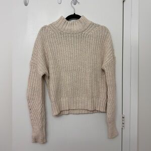 J. Crew White Turtleneck Sweater